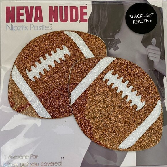𝅺GLITTER football pasties - Picture 2 of 3